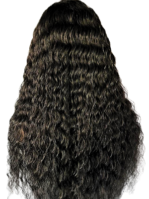 Vera Dolls 180% Density | 13x4 Water Wave Frontal HD Lace Wig                                            Glueless Free Part Long Wig 100% Human Hair