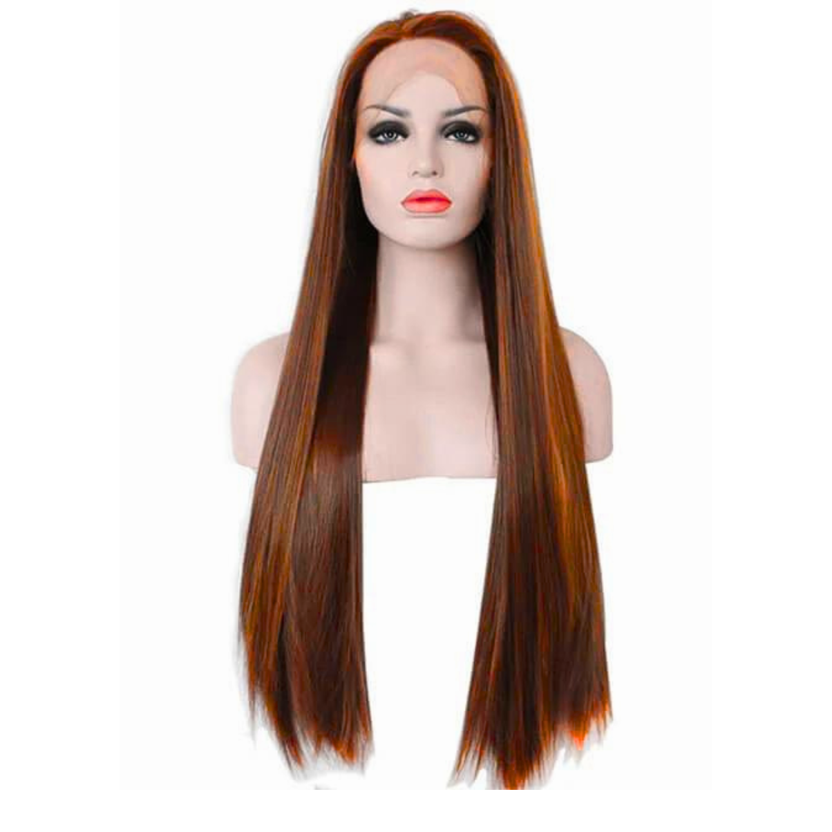 Vera Dolls 100% Human Hair 13x4 Chocolate Straight Glueless HD Lace Front Wig