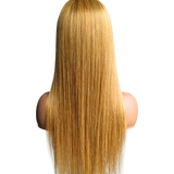 Vera Dolls 100% Human Hair 13x4 27 Blonde Straight Glueless HD Lace Front Wig