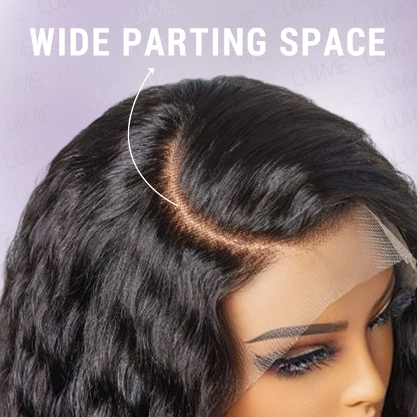 Boho-Chic | Natural Black Flowy Bohemian Curly 13x4 Frontal Lace C Part Long Wig 100% Human Hair