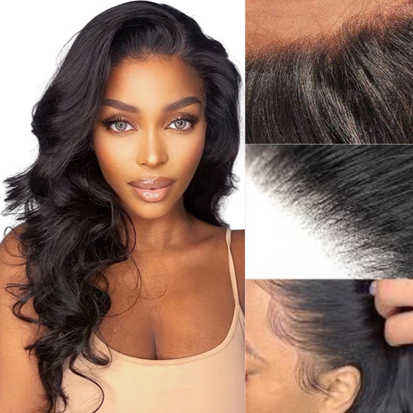 Long Length 13x4 Frontal Undetectable HD Lace Wig 100% Human Hair