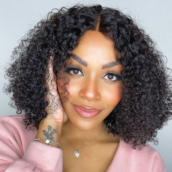Exclusive Discount | Short Cut Curly Minimalist Undetectable Lace Glueless Wigs