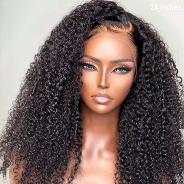 Afro Curly Free Parting Undetectable Invisible 13x4  Lace Frontal Wig | Real HD Lace