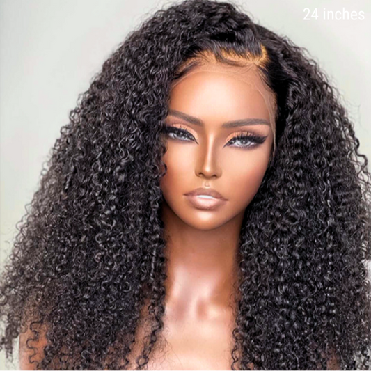 Afro Curly Free Parting Undetectable Invisible 13x4  Lace Frontal Wig | Real HD Lace