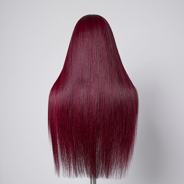 Mystery Mulberry Silky Straight  4x4 Closure Lace Glueless Wig