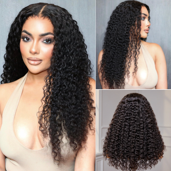 Water Wave Lace Glueless Long Wig