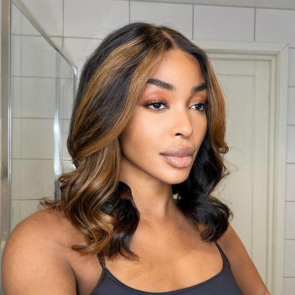 Loose Wave Lace Wig with Stunning Highlights | Glueless 5x5 closure wig