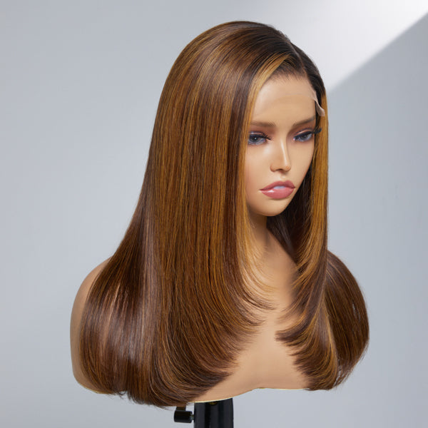 Saletta Sparkle Galaxy Layered Undetectable 5X5 Lace Closure Wig Pre-bleached | Limited Design