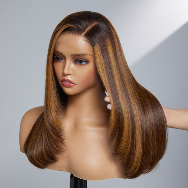 Saletta Sparkle Galaxy Layered Undetectable 5X5 Lace Closure Wig Pre-bleached | Limited Design