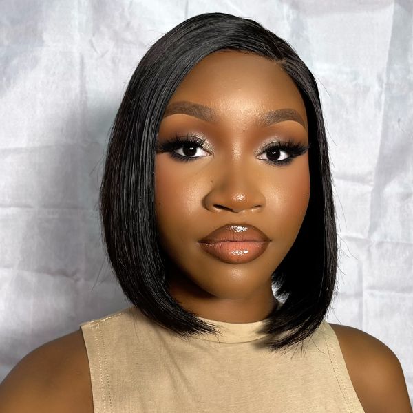Vera Dolls HD Lace Bob Wig Glueless Invisible Lace Wig Side Part Wig For Summer