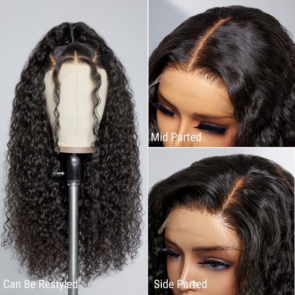 Water Wave Lace Glueless Long Wig