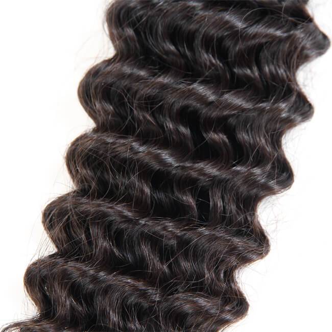 3Pcs Deep Wave 100% Virgin Human Hair Bundles