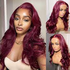 Burgundy Lace Wig | Glueless wear