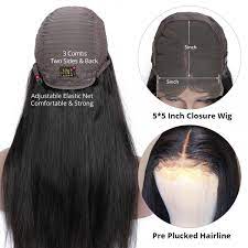 Silky Straight 5×5 Closure Wig | Glueless