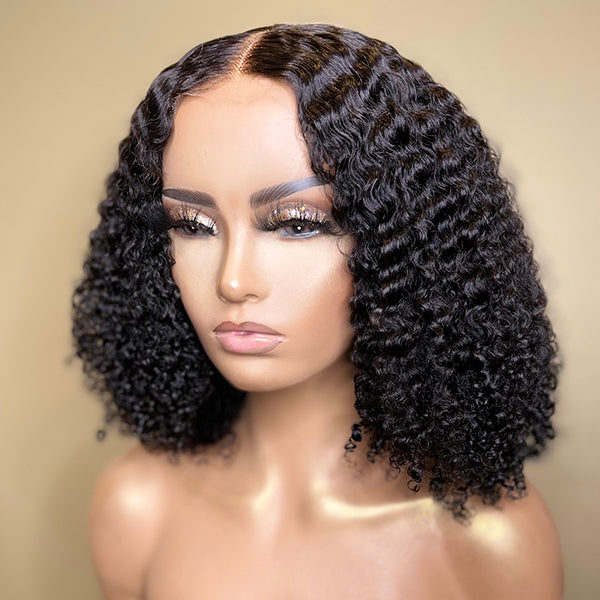 Afro Curly 13x4 Frontal HD Lace Free Part Long Wig 100% Human Hair | 3 Cap Sizes