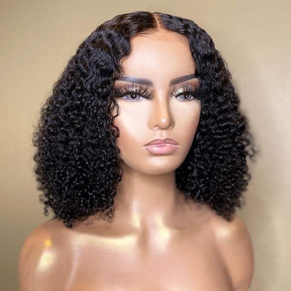 Afro Curly 13x4 Frontal HD Lace Free Part Long Wig 100% Human Hair | 3 Cap Sizes