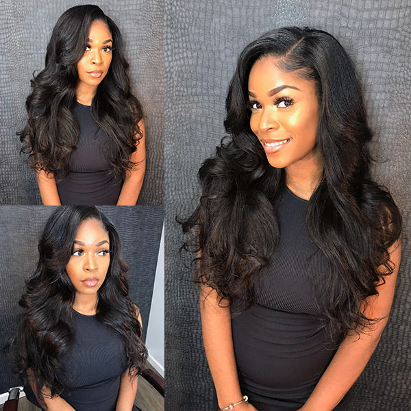 U Part Quick & Easy Affordable 100% Human Hair Wig